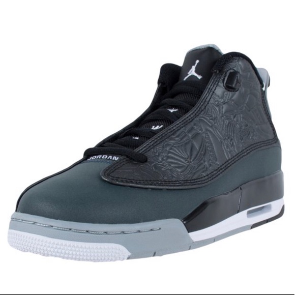 Nike Air Jordan Dub Zero Black/White-Classic Charcoal-Wolf Grey - Picture 1 of 7